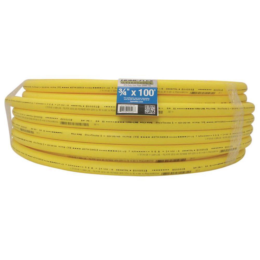 1-1/2 in. IPS x 100 ft. DR 11 Underground Yellow Polyethylene Gas Pipe