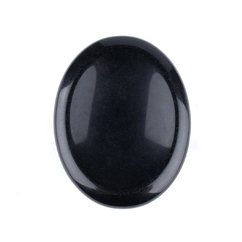 Pedra de cristal natural, prensagem e raspagem de novo produto transfronteiriço 35 * 45 ranhura oval de ágata nepenthes pedra de palma