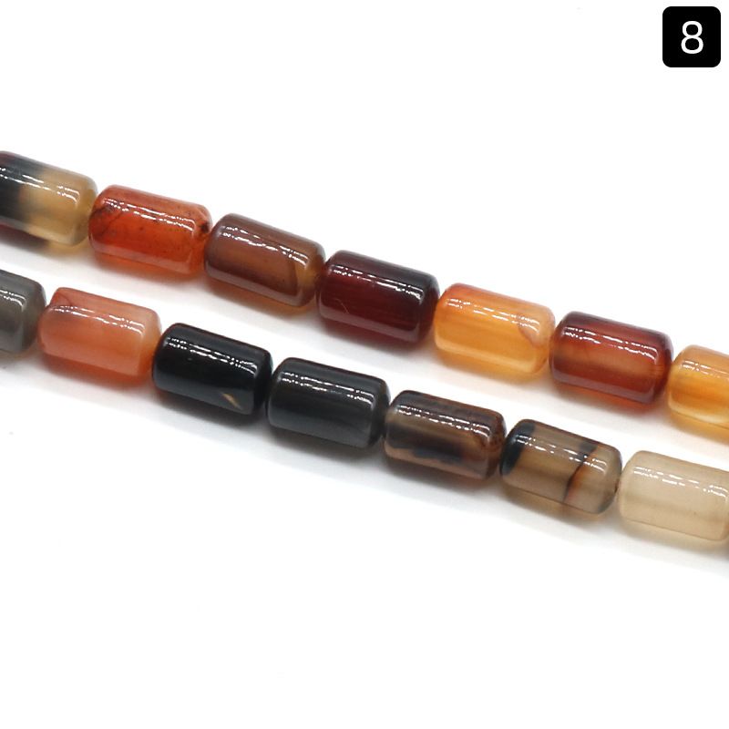 1330-Cristal ágata jade 6 * 10mm cilíndrico solto talão espaçador de tubo redondo talão de balde acessórios DIY vários materiais