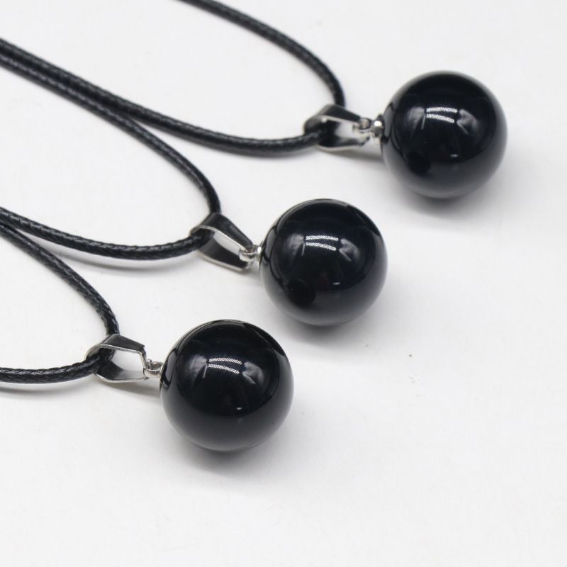 1578 um pingente de bola redonda de 16 mm, pingente de bola de pedra semipreciosa de ágata de cristal natural trabalho em andamento decoração de colar DIY