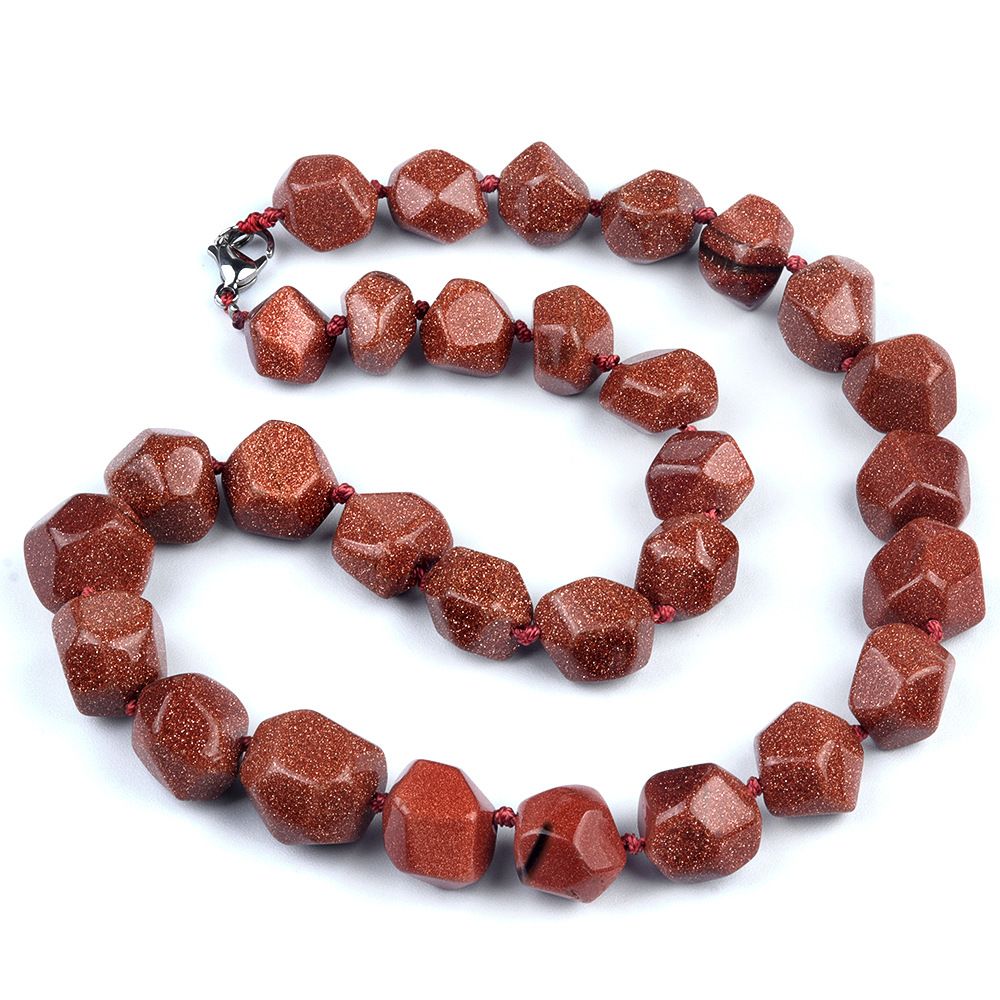 1906-Colar irregular de jade de ágata de cristal natural, pedra bruta polida e polida com colar de forma atada