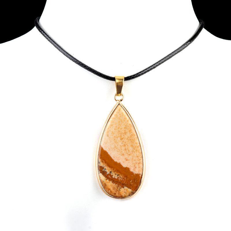 1975-20X40mm pedra de cristal natural ágata dupla plana gota de água em forma de bolsa Phnom Penh brincos DIY decoração pingente