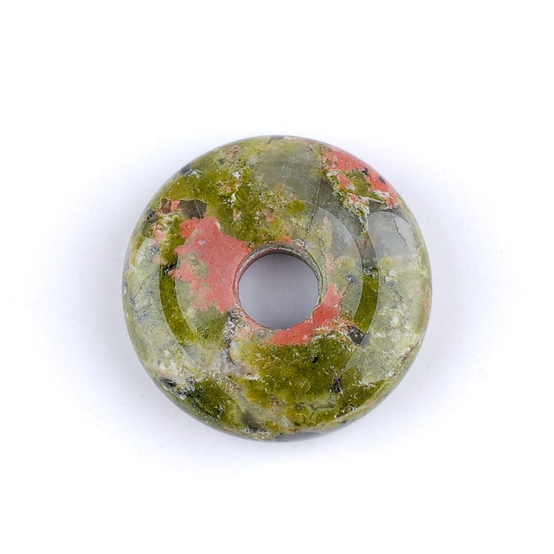 20Mm pingente de fivela de segurança de pedra de ágata de cristal natural, estilo nacional grande buraco redondo acessórios de colar nostálgico de pedra semipreciosa
