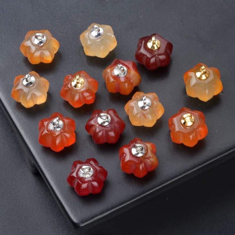 1649-8X12mm abóbora contas soltas, cristal natural pedra semi-preciosa gravada pequena abóbora DIY acessórios de material de jóias