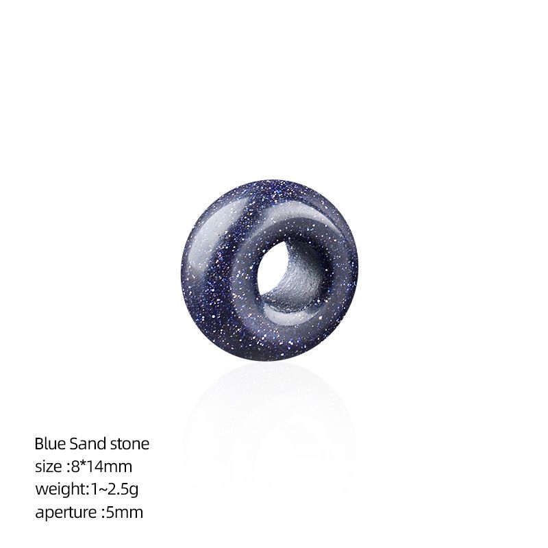 8 * 14Mm grande buraco natural cristal ábaco contas DIY colar colar de roupas de ágata contas soltas contas divisória acessórios de jóias