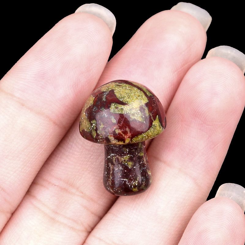 883-Amethyst agate stone mini 2cm pequeno cogumelo DIY micro paisagem Mori paisagismo jardim flor vaso decoração