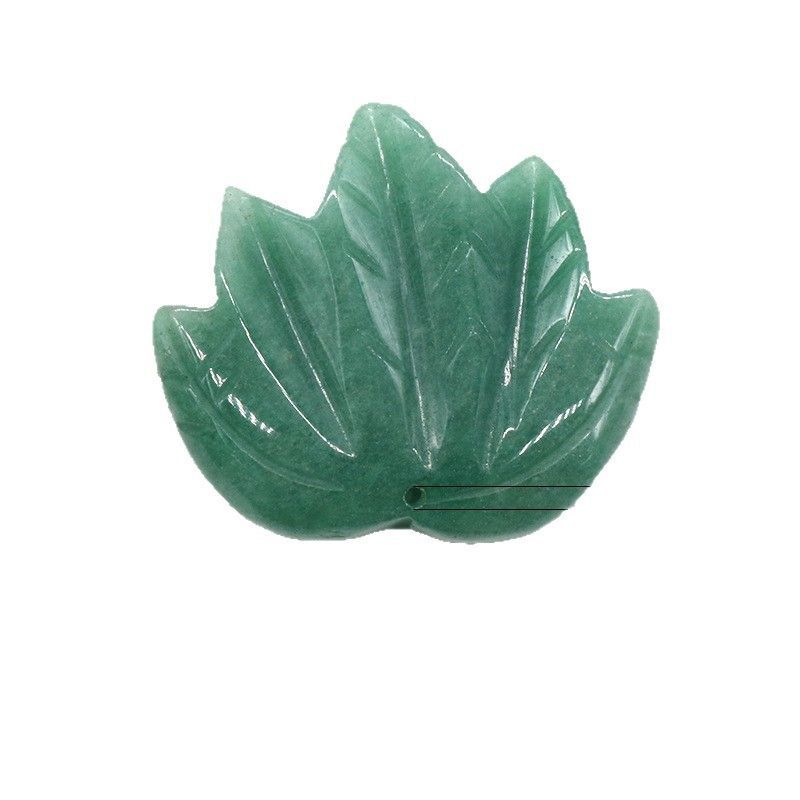 1450-50Mm Folha de bordo Pingente Grande Cristal Natural Pedra de Ágata Indiana Folha Esculpida DIY Ornamento de bordo