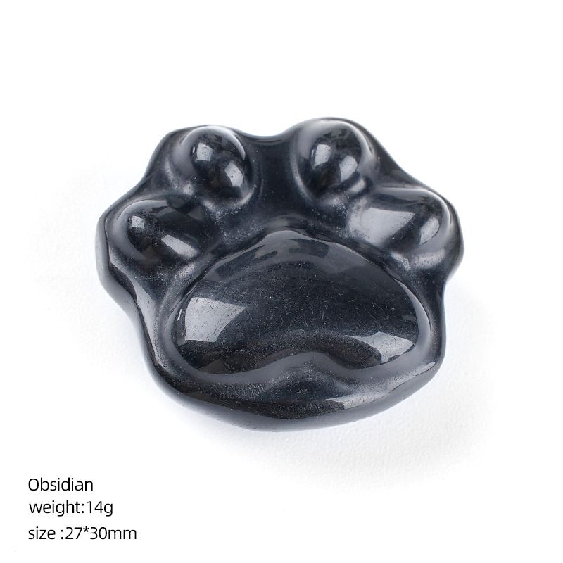 Enfeite de garra de gato de cristal natural DIY micro-paisagem não porosa esculpindo pedras preciosas ágata garra de gatinho decorativo gato garra de cristal