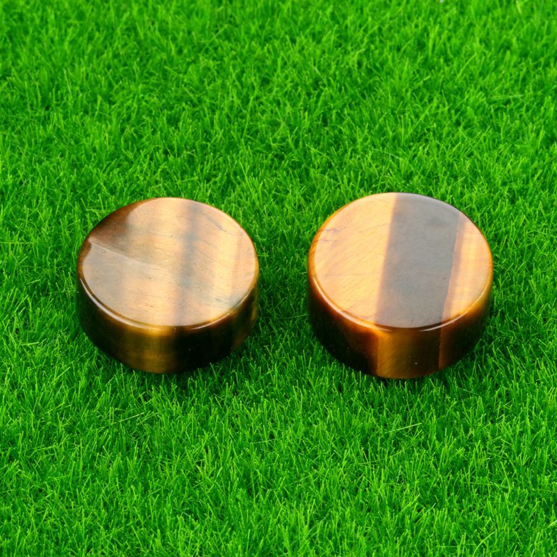 1693-16 ~ 18Mm folha redonda, disco de ágata de cristal natural DIY material de jóias de pedra
