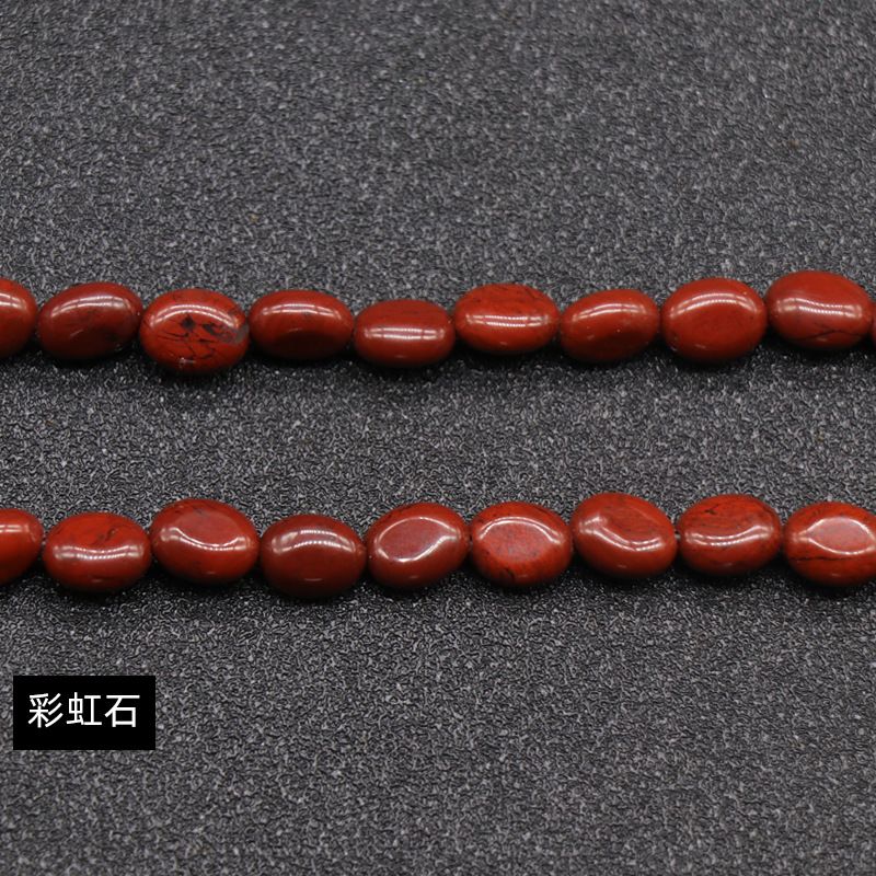 Cristal ágata pedra semi-preciosa em forma de ovo 6 * 8mm oval solto cordão DIY pulseira colar jóias