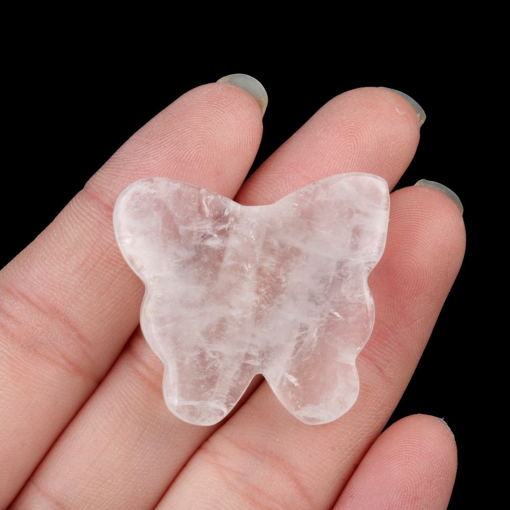 1792 - 30 × 35 mm grande borboleta não porosa, pedra de ágata de cristal natural, borboleta esculpida enfeite de mesa para casa