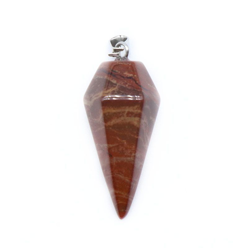 Pingente de Cristal Natural Hexagonal Cone Cônico Hexagonal Rômbolo Pêndulo eBay AliExpress Jóias