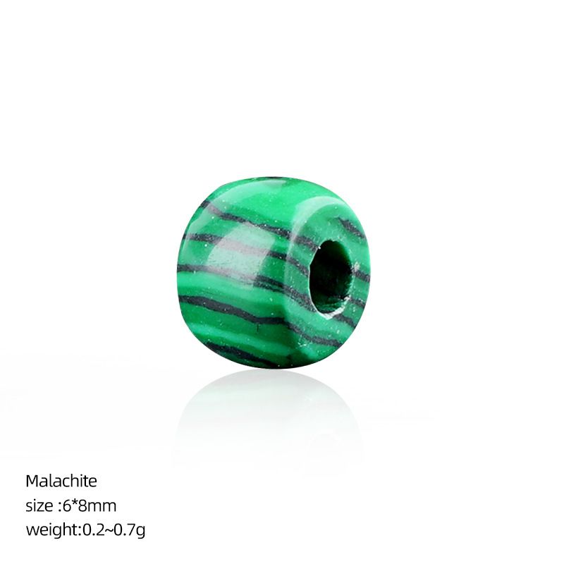 8Mm buraco 3 grande buraco de cristal natural contas soltas DIY pulseira colar jóias ágata contas de roda tigre olho balde contas acessórios