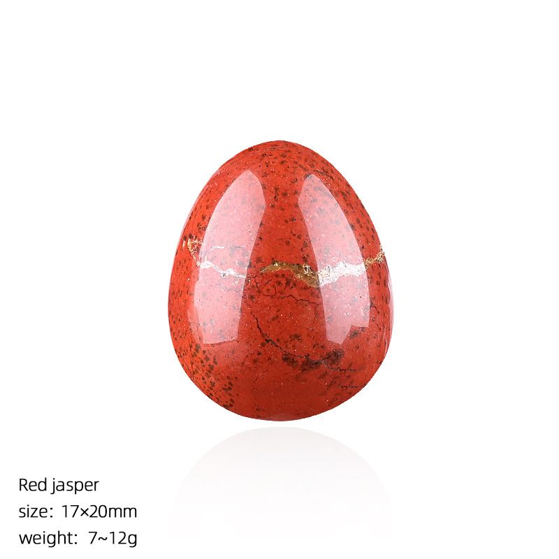 1431 Ovo de pedra de pedra crua em forma de pássaro de cristal natural de 20mm de cristal natural pequeno com ágata da Páscoa esculpida em forma de ovo