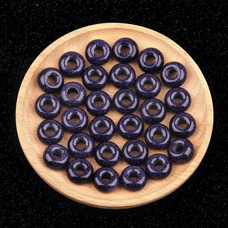 325-Grânulos de orifícios grandes 8 * 14mm de cristal de ábaco de ágata material de acessórios tecidos à mão DIY