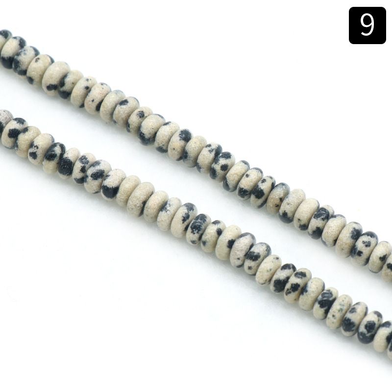 1113-Pedra semipreciosa de ágata de cristal natural 2X4mm ábaco frisado DIY pulseira colar brincos material de jóias