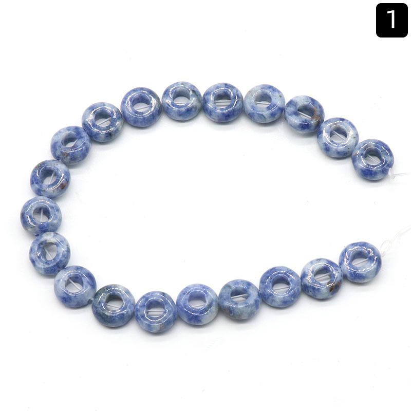 1368-Ágata de cristal natural pedra semi-preciosa 5 * 10mm buraco 4mm ábaco contas soltas contas DIY acessórios de jóias material