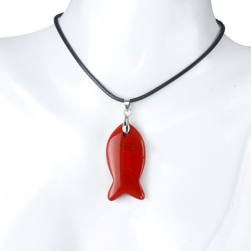 1614-Cristal ágata pedra semipreciosa pingente de peixe pequeno colar DIY saco pingente chaveiro animal acessórios