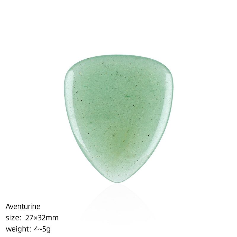 Escolha de guitarra de cristal natural Guitarra elétrica Baixo tocador de cordas Instrumento tocando Jade Ágata Escolha Presente