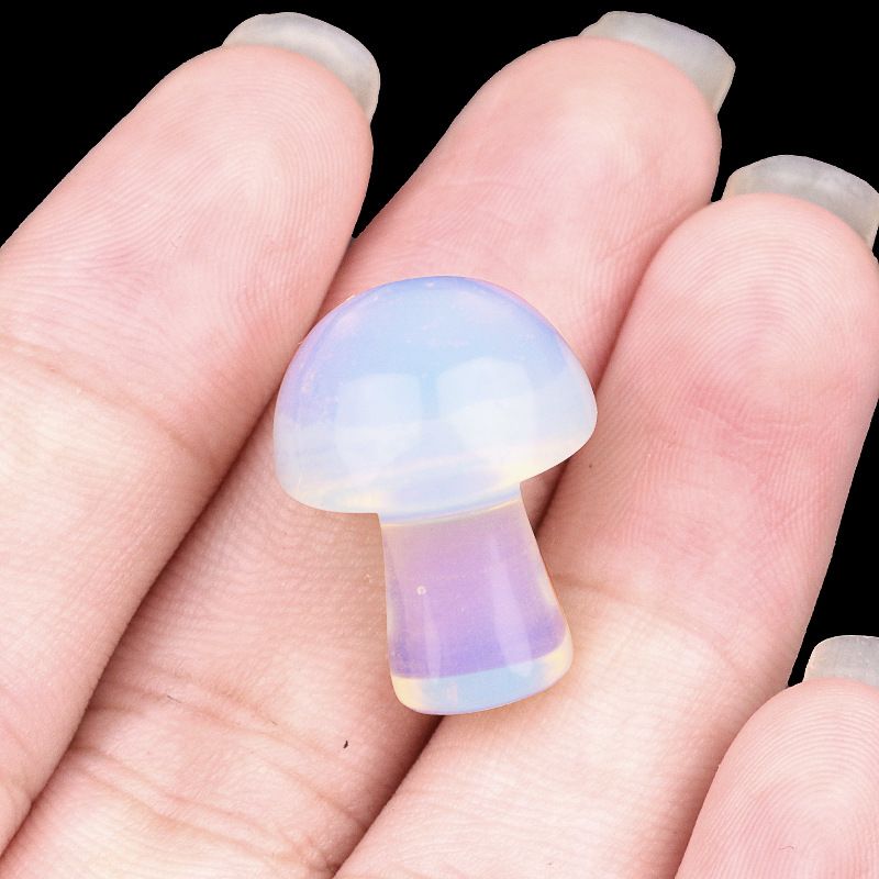 883-Amethyst agate stone mini 2cm pequeno cogumelo DIY micro paisagem Mori paisagismo jardim flor vaso decoração