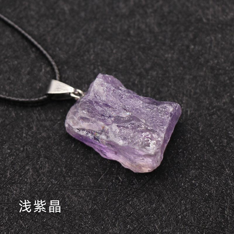 Pingente de pedra áspera, cristal roxo rosa amarelo e branco, olho de tigre Dongling jade pedra de uva, ágata Nanhong.