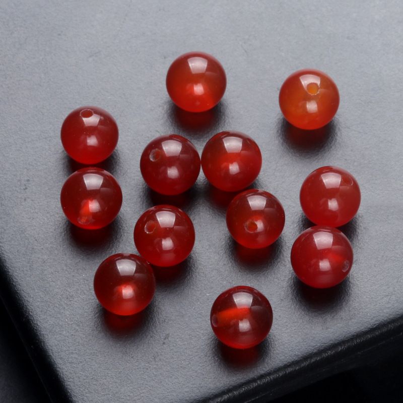1651-6Mm contas de meio buraco cristal natural Contas de Buda de ágata contas redondas contas soltas Brincos de garanhão DIY acessórios de incrustação