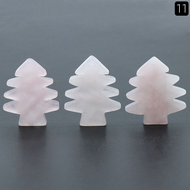 1481-Pedra de cristal natural mini árvore de Natal DIY pinheiro pequena árvore de Natal decoração de Natal pequeno presente