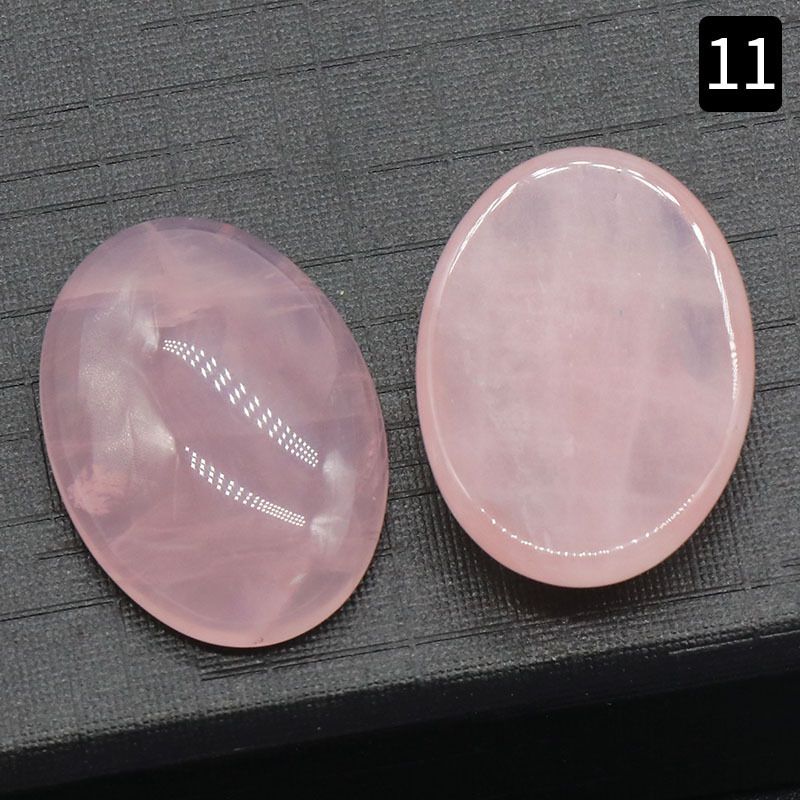 1229-18 × 25 Superfície do anel em forma de ovo Cristal natural único arco geométrico DIY jóias incrustadas com acessórios de pedra solta