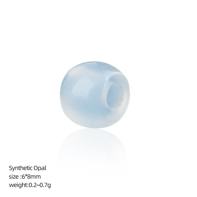 8Mm buraco 3 grande buraco de cristal natural contas soltas DIY pulseira colar jóias ágata contas de roda tigre olho balde contas acessórios