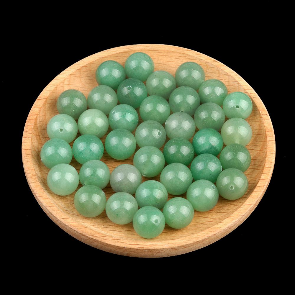 Contas de meio buraco de 1929-12Mm, contas redondas de meio buraco de ágata de cristal contas soltas Brincos de viga DIY acessórios de incrustação Contas de Buda