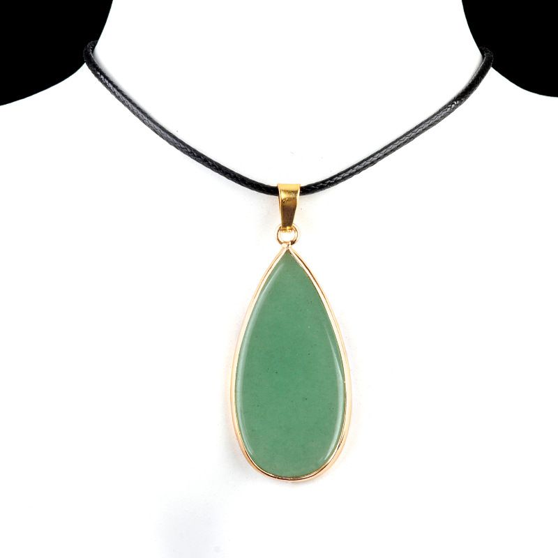1975-20X40mm pedra de cristal natural ágata dupla plana gota de água em forma de bolsa Phnom Penh brincos DIY decoração pingente