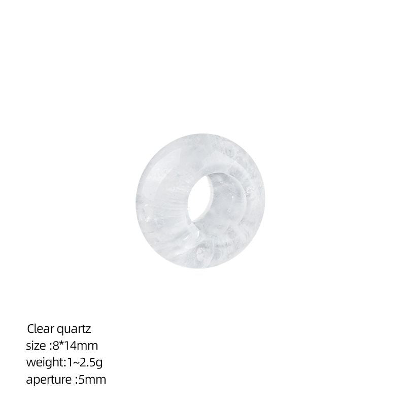 8 * 14Mm grande buraco natural cristal ábaco contas DIY colar colar de roupas de ágata contas soltas contas divisória acessórios de jóias