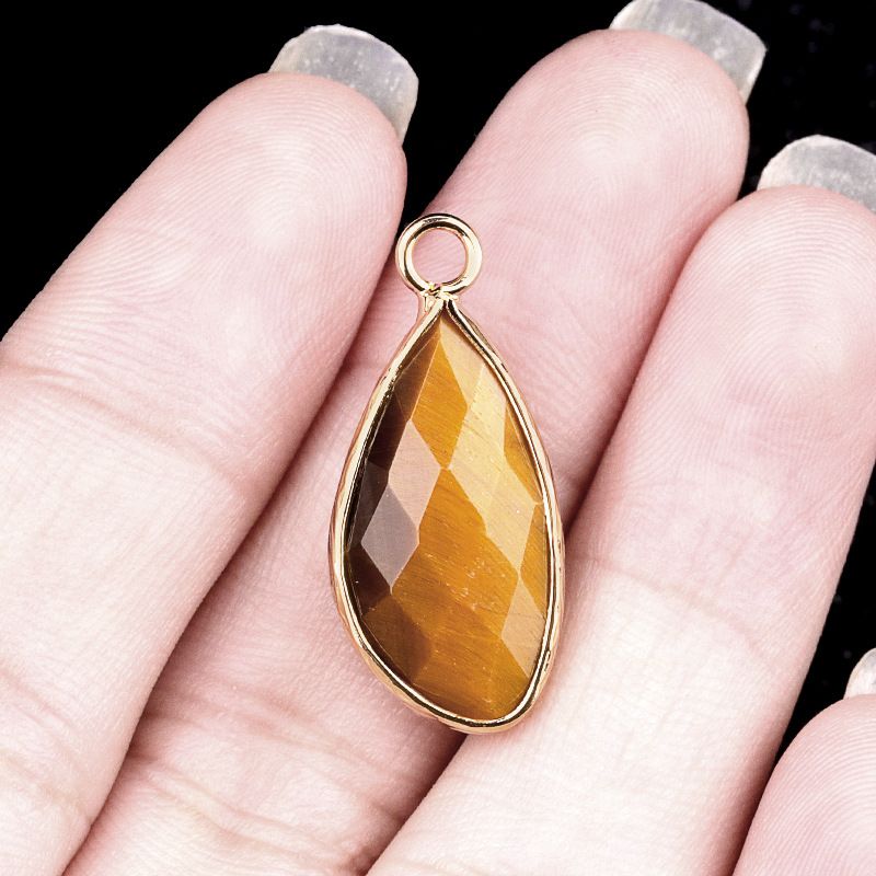 2099-11X21mm ametista cobre bainha pingente de gota de água em forma especial brincos DIY gancho de cabelo acessórios material