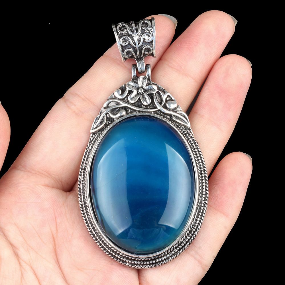 Conjunto de pedras preciosas ágata cristal liga de pedra semipreciosa incrustada pingente de pedra preciosa
