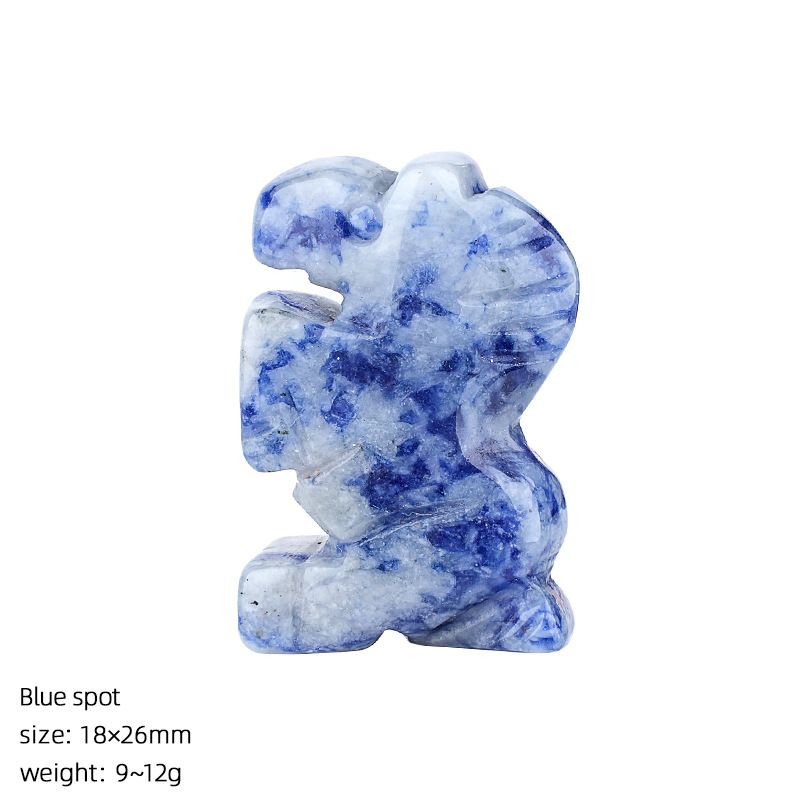 1 polegada de cristal natural pônei ornamento home desktop micro paisagem Ano do Cavalo mascote ágata escultura decoração cavalo