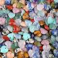 13Mm cristal ágata jade corte amor pingente DIY colar pulseira brincos jóias acessórios material