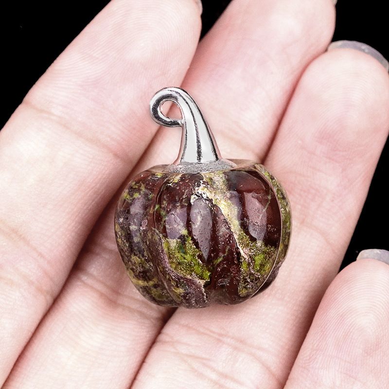 2033-20Mm Chapéu de Mágico Pingente de Abóbora, Pingente de Ametista Micropaisagem de Halloween Decoração Criativa para Casa