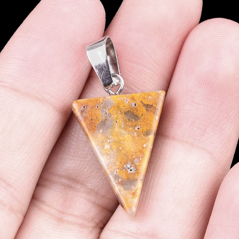 1455-20Mm Pingente Triângulo, Cristal Natural Pingente Triângulo de Pedra Semi-Preciosa Brincos DIY Colar Acessórios