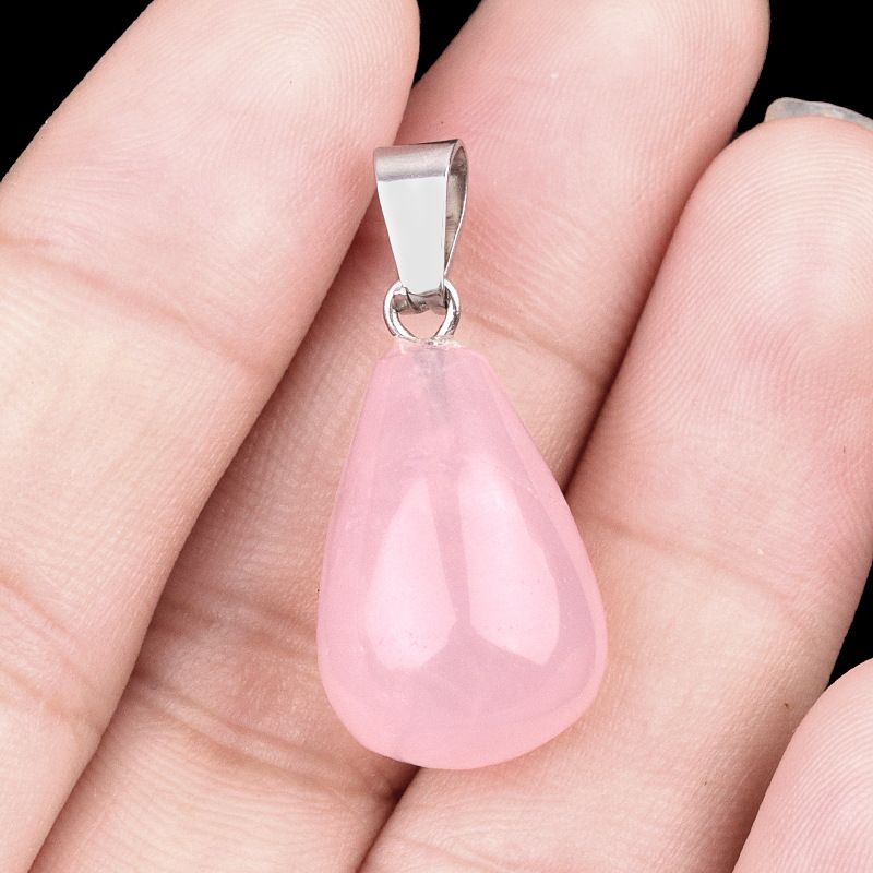 1463-20Mm pingente de gota de água redonda, pedra semi-preciosa natural pingente de gota de água redonda brincos DIY colar acessórios de jóias