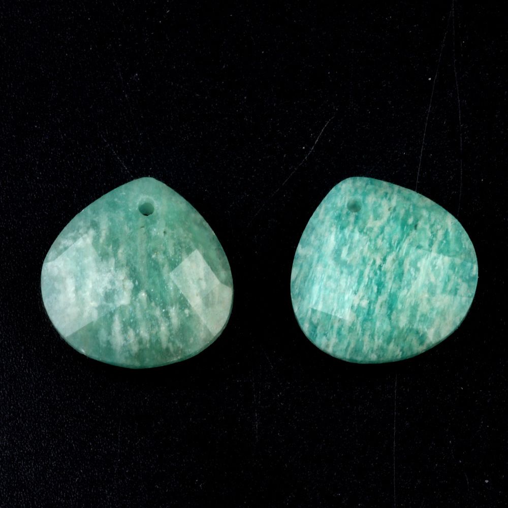1622-Pedra de cristal natural facetada rosto pingente de gota de água triangular DIY colar brincos acessórios pingente de jóias