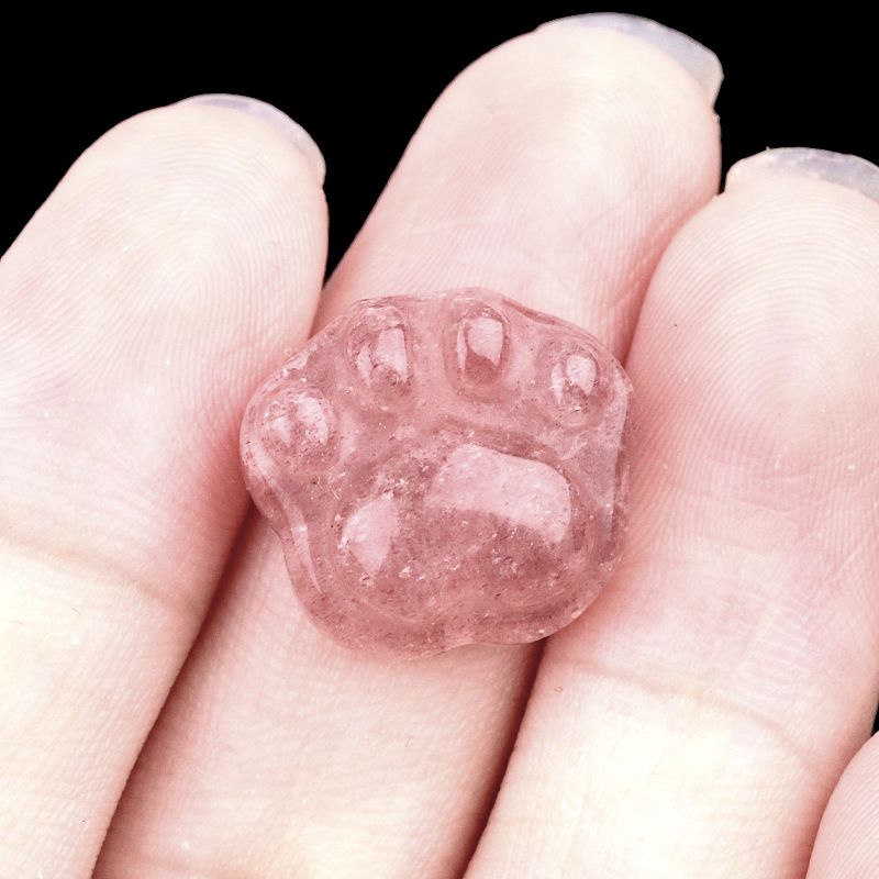 2044-16Mm Cristal Natural Ágata Dongling Jade Escultura Garra De Gato Urso Pata DIY Colar De Mão Pingente Acessórios