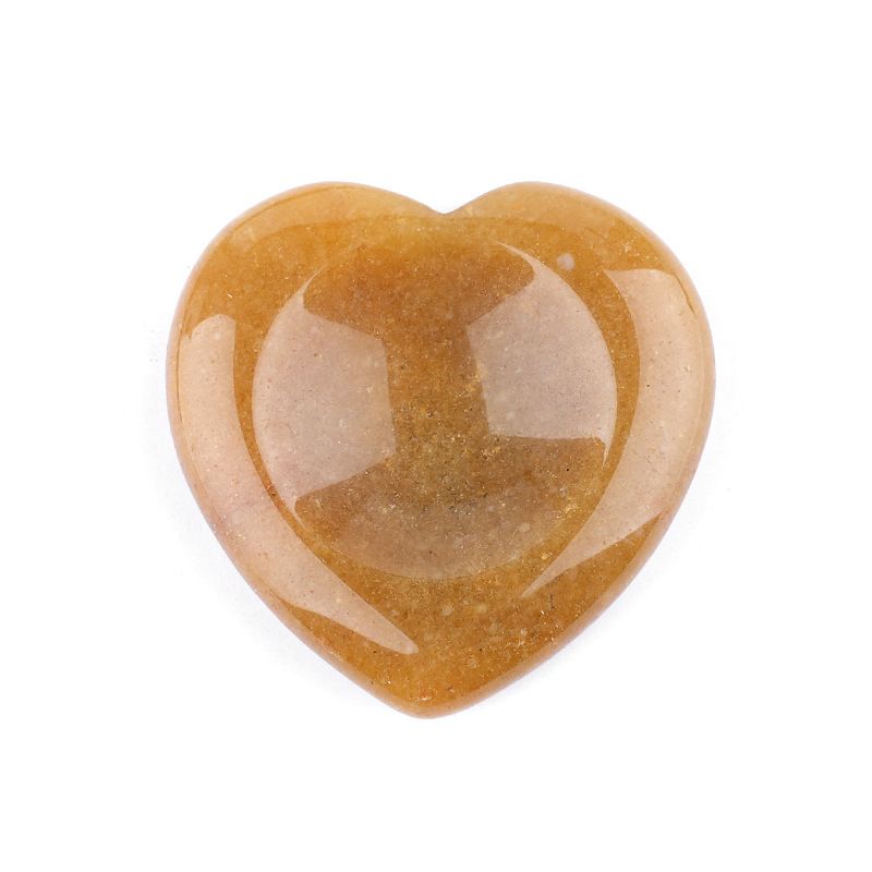 40Mm de cristal natural polegar de pedra de palma Ágata de jade transfronteiriça europeia e americana escultura sulco em forma de coração amor polegar de pedra