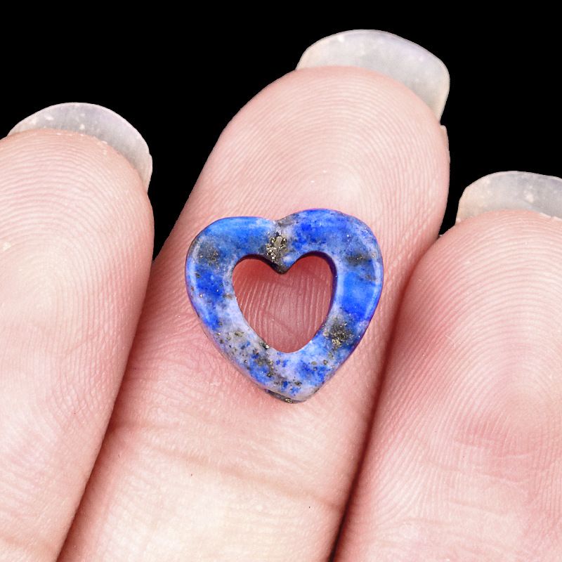 2055-Pedra de cristal natural ágata oco amor contas soltas DIY colar colar pulseira acessórios contas