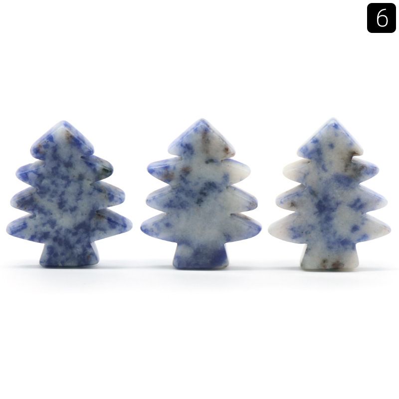 1481-Pedra de cristal natural mini árvore de Natal DIY pinheiro pequena árvore de Natal decoração de Natal pequeno presente