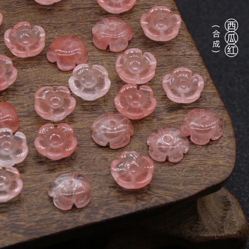 261-Jade Crystal Agate DIY Magnolia Hairpin Acessórios, pétalas esculpidas, feitos à mão