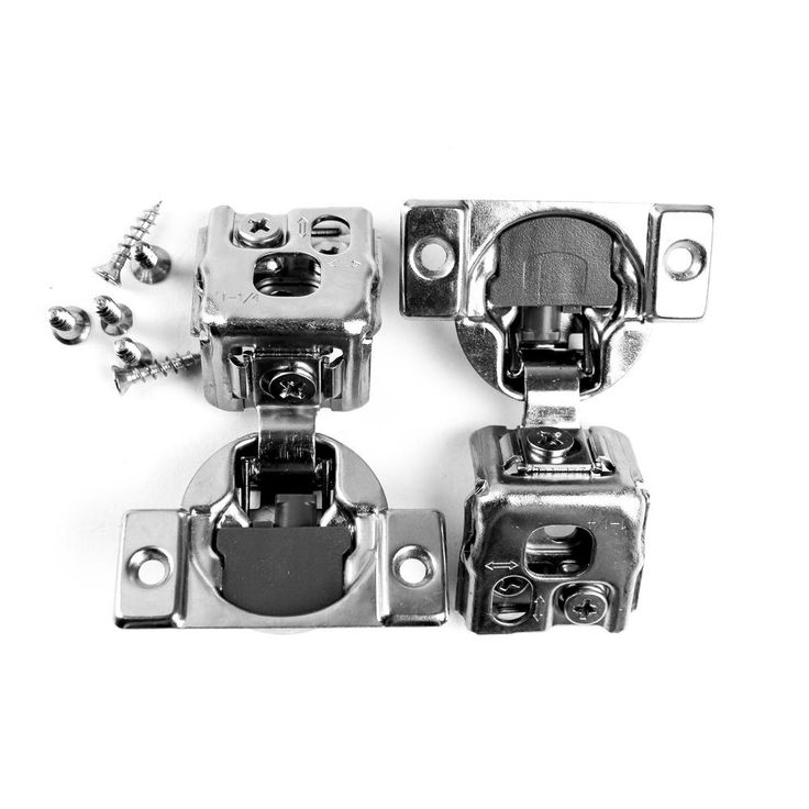 105-Degree 1-1/4 in. (35 mm) Overlay Soft Close Face Frame Cabinet Hinges with Installation Screws (15-Pairs)