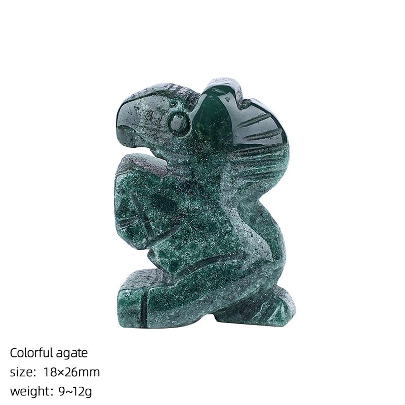 1 polegada de cristal natural pônei ornamento home desktop micro paisagem Ano do Cavalo mascote ágata escultura decoração cavalo