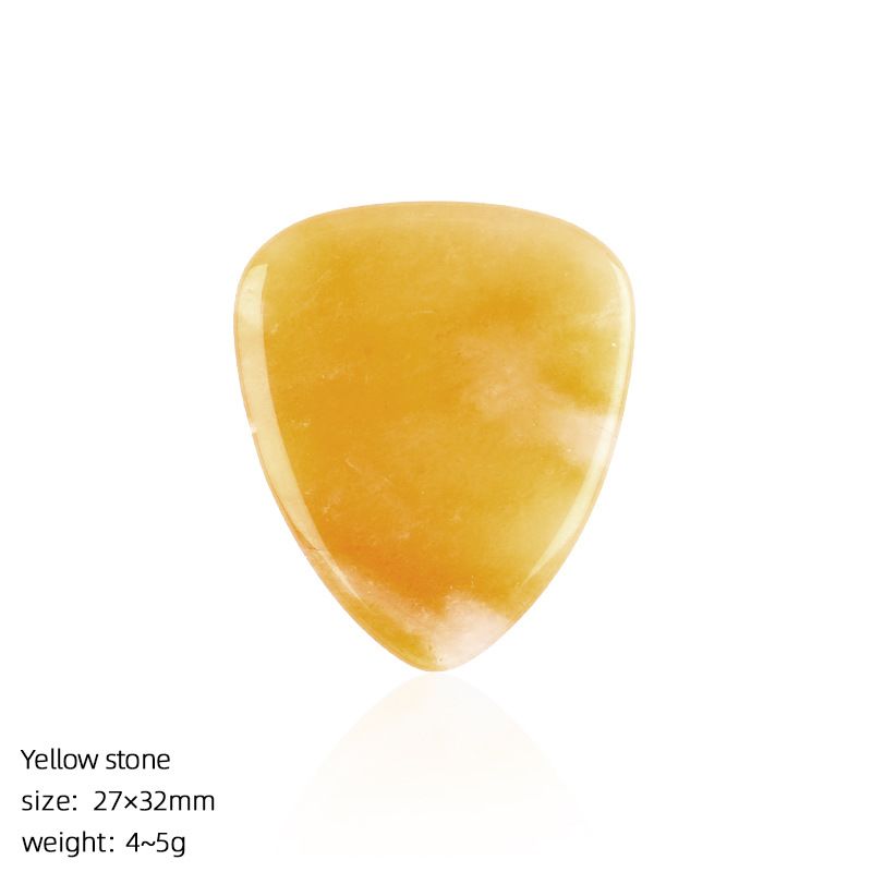 Escolha de guitarra de cristal natural Guitarra elétrica Baixo tocador de cordas Instrumento tocando Jade Ágata Escolha Presente