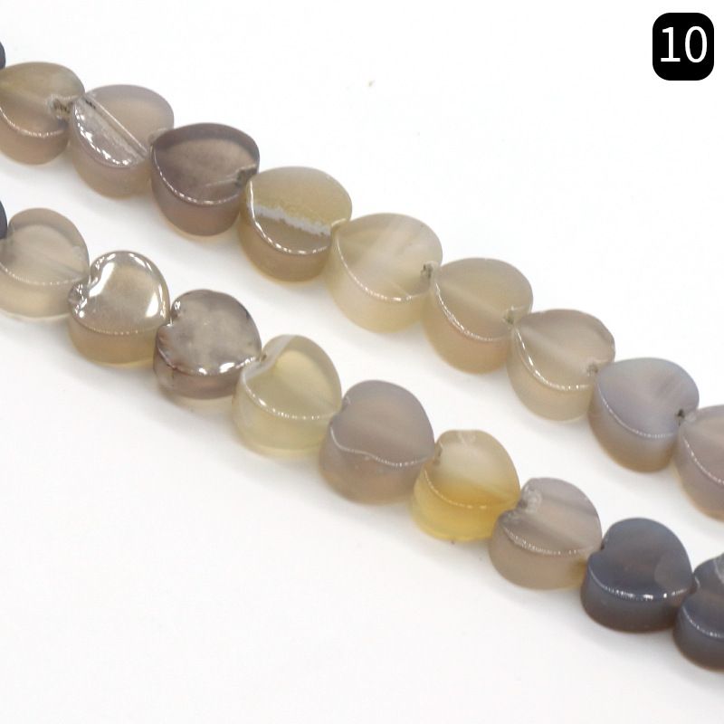 Ágata de cristal de jade pedra semipreciosa coração de pêssego amor trabalho em andamento DIY jóias contas soltas acessórios frisados