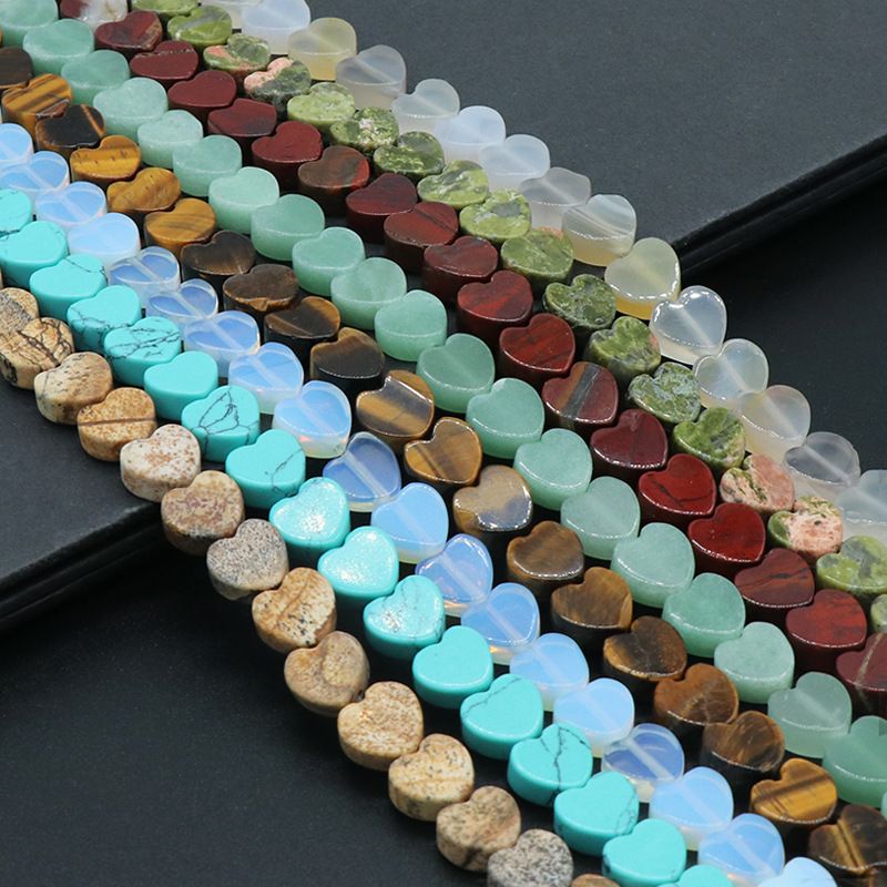 Ágata de cristal de jade pedra semipreciosa coração de pêssego amor trabalho em andamento DIY jóias contas soltas acessórios frisados